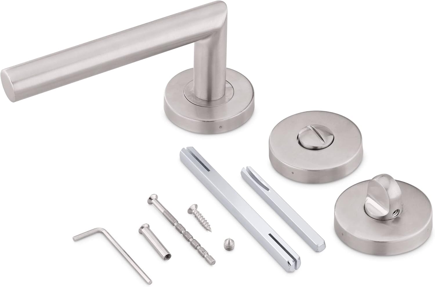 Navaris Poignée porte - Lot 2x poignée de porte intérieure en inox 13 x ...