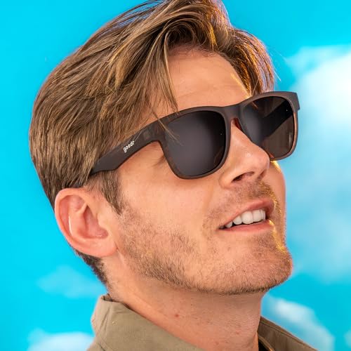 goodr Just Knock It On! Polarized Sunglasses for Men & Women, Large Sized (BFG), Dark Brown Translucent Frames with Copper High Contrast Lenses, UV400 Protection, No Slip, No Bounce3