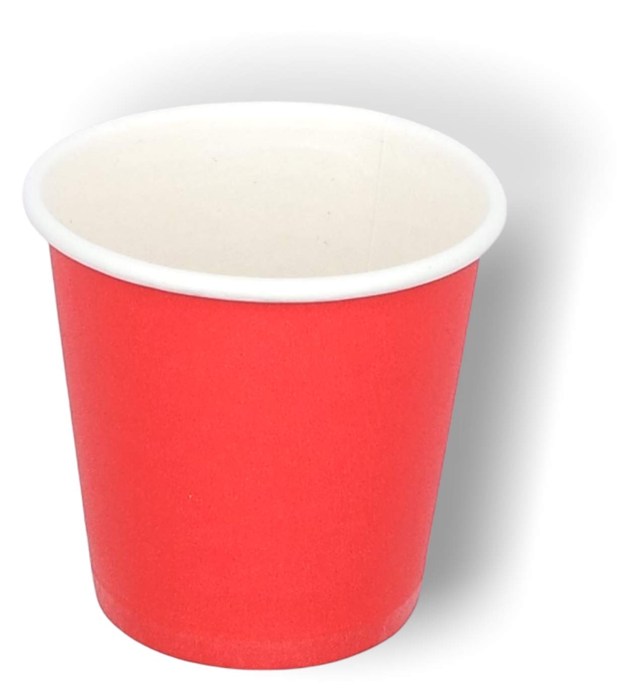MEGA PACK - Bicchierini di Carta da 75ml, Monouso, Compostabili - Cartone Per Uso Alimentare, Inodore e Insapore - Bicchieri Piccoli per Bevande Calde e Fredde, Caffè, Espresso - [Rosso], [1600]