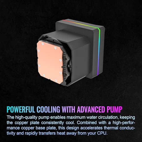 Image of Thermaltake TH240 V3 ARGB CPU Liquid Cooler; Intel /AMD; 1x240mm 500~2000rpm Single Frame ARGB Fan; 240mm Radiator; ARGB Infinity Mirror; Rotatable Pump Head; Black; CL-W465-PL12SW-A