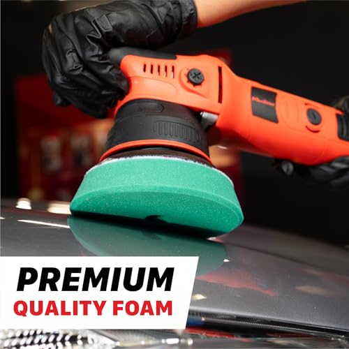 Image of Maxshine M15 Pro Dual Action Polisher & Foam Pads Kit - 15mm Long Throw 1000W Car Buffer with 5 inch Backing Plate, Variable Speed 2,500-5,000 OPM - Detailing Tool for Cars, Trucks, SUVs & Boats
