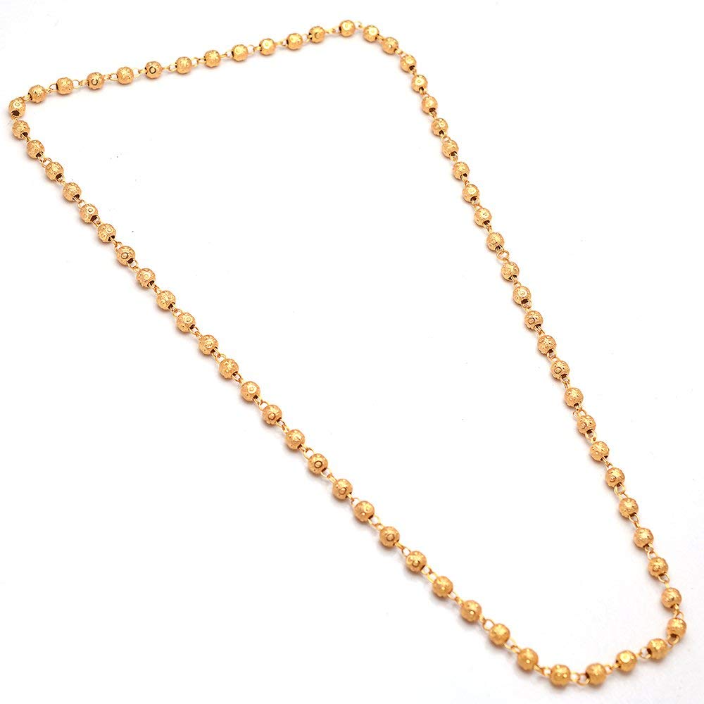 H.R SALES Chain Gold Plated Matar Mala Long Size Designer Daily Use Ball Jewelry for Men Women, Boys Girls, Unisex (B0BV675Y8P) Amazon Price History, Amazon Price Tracker
