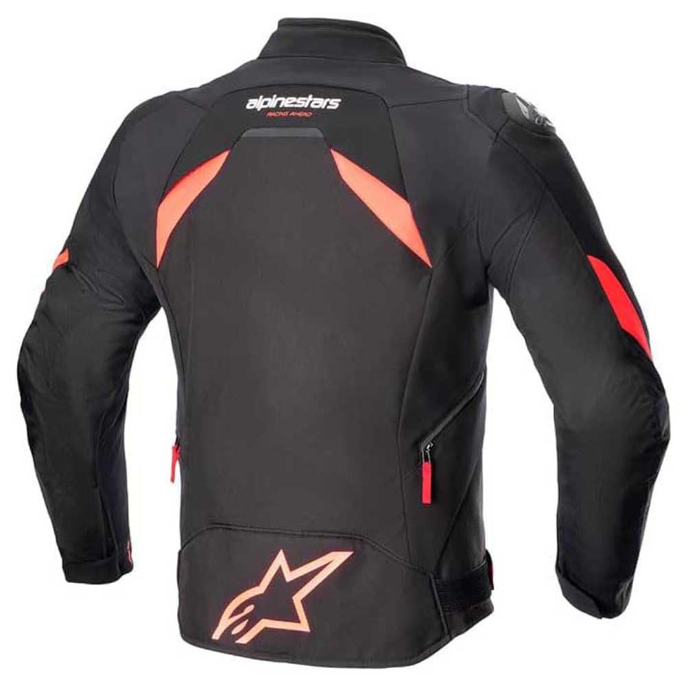 Alpinestars T-GP R V3 Drystar wasserdichte Motorrad Textiljacke, schwarz/rot/weiß, 2XL