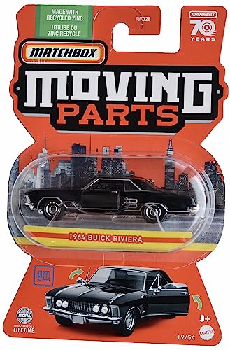 Matchbox 1964 Buick Riviera, piezas móviles miniatura 1
