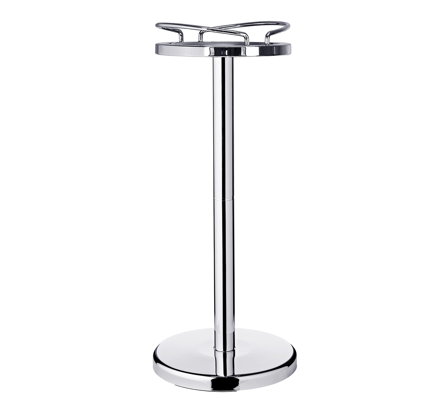 EDZARD Champanera Geneva (H 85 cm, Ø 23 cm), acero inoxidable, con soporte y asas, para 1 botella – enfriador de vino, enfriador de botellas, cubitera