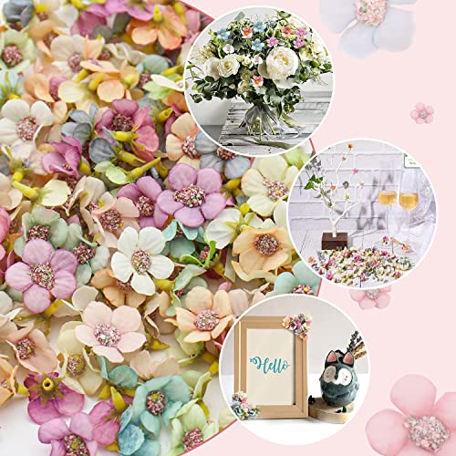 AKONE Fiori artificiali, 100 pezzi Teste di fiori