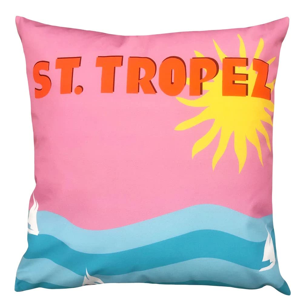 furn. Tropez Outdoor Cushion Cover, Polyester, Multi, 43 x 43cm
