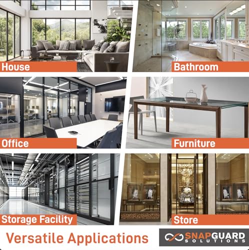 Película de seguridad transparente para ventanas 8 mil Snapguard miniatura 7