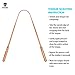 Kosha Ayurveda Copper Tongue Scraper Cleaner | Perfect Surgical Tongue Scraper | Best Remedy for Bad Breath | Maintains Oral Hygiene | Thick Safe Blunt Edges | Flexible Handle and Comfortable Grip