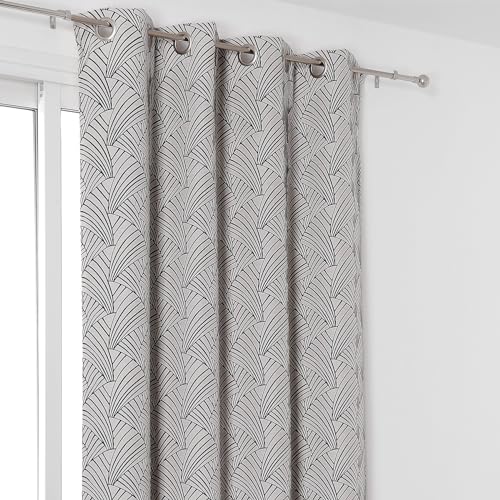 Linder Rideau Art Deco Noir - 135x250cm - Noir