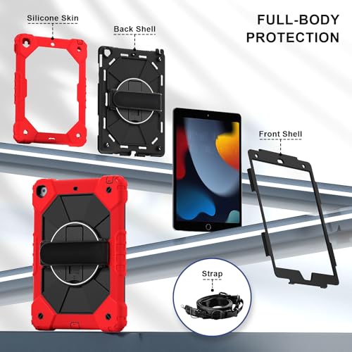 Coque iPad 7e génération rouge pour éviter les casses de l'écran - 3
