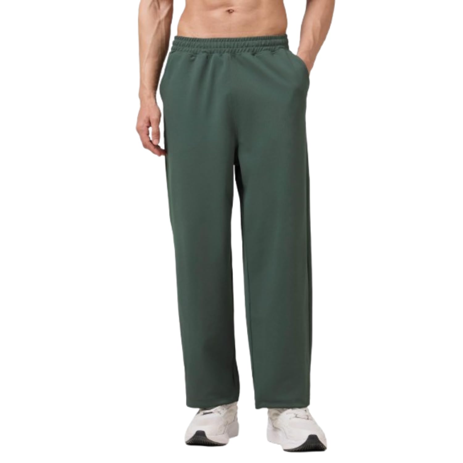 TECHNOSPORT Men’s Relaxed Fit Active Out Parachute Track Pant with Elasto Plus for Gym, Running, Training & Workout Wear