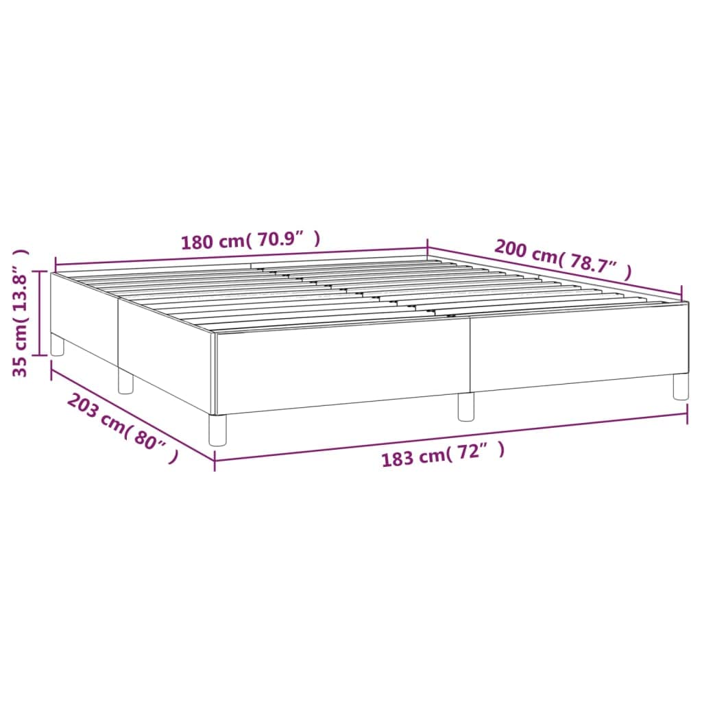 vidaXL Polsterbett Kunstlederbett Bett Doppelbett Bettgestell Bettrahmen Lattenrost Schlafzimmerbett Schlafzimmermöbel Weiß 180x200cm Kunstleder