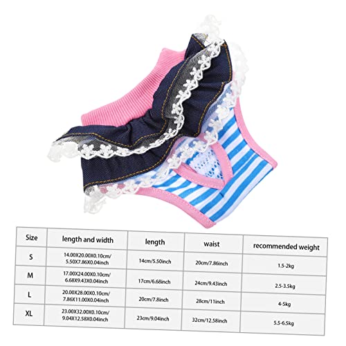 Hohopeti Calças Fisiológicas Para Animais De Estimação Calcinhas Fraldas Animal De Estimação Feminin