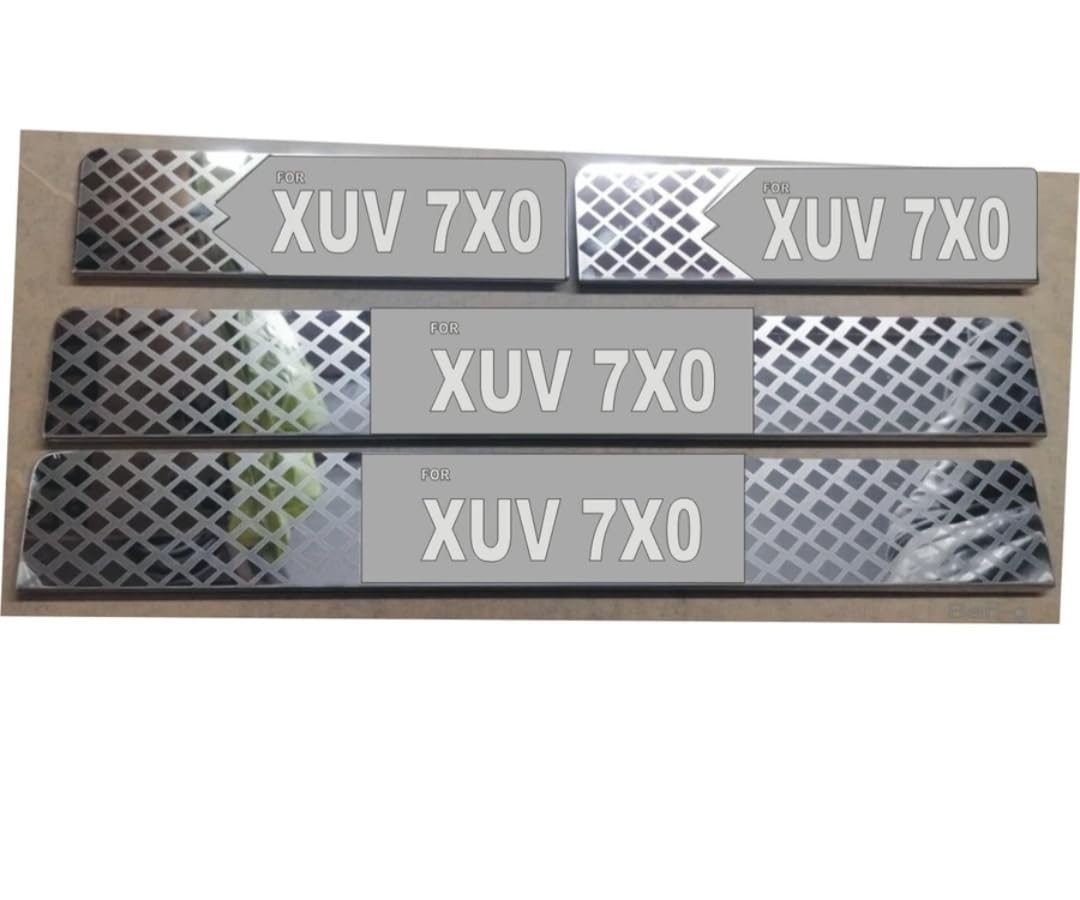 Vitior Sill Plate Door Foot Step in Stainless Steel Non led Self-Adhesive Car Door Entry Guard Protector 7xo (Set of 4 Pcs) - Review, Price and Buying Guide