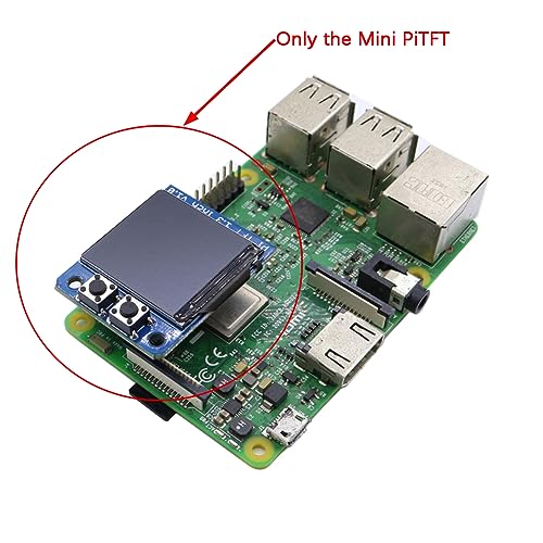 Image of Mini PiTFT 1.3 inch LCD Display 240x240 TFT Add-on for Raspberry Pi 3.3V SPI ST7789 3.3V SPI ST7789 Full Color