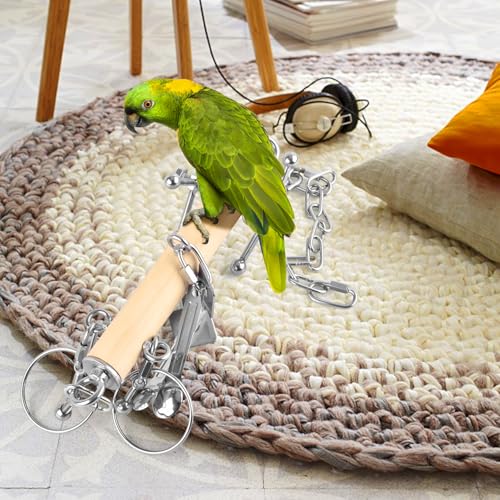 Image of KATUMO Bird Toys, Parrot Pull Spoons, Spinning Toys for Small to Large Parrots