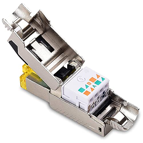 Prise Cat8 blindée RJ45 pour câblage de réseau informatique domestique performant