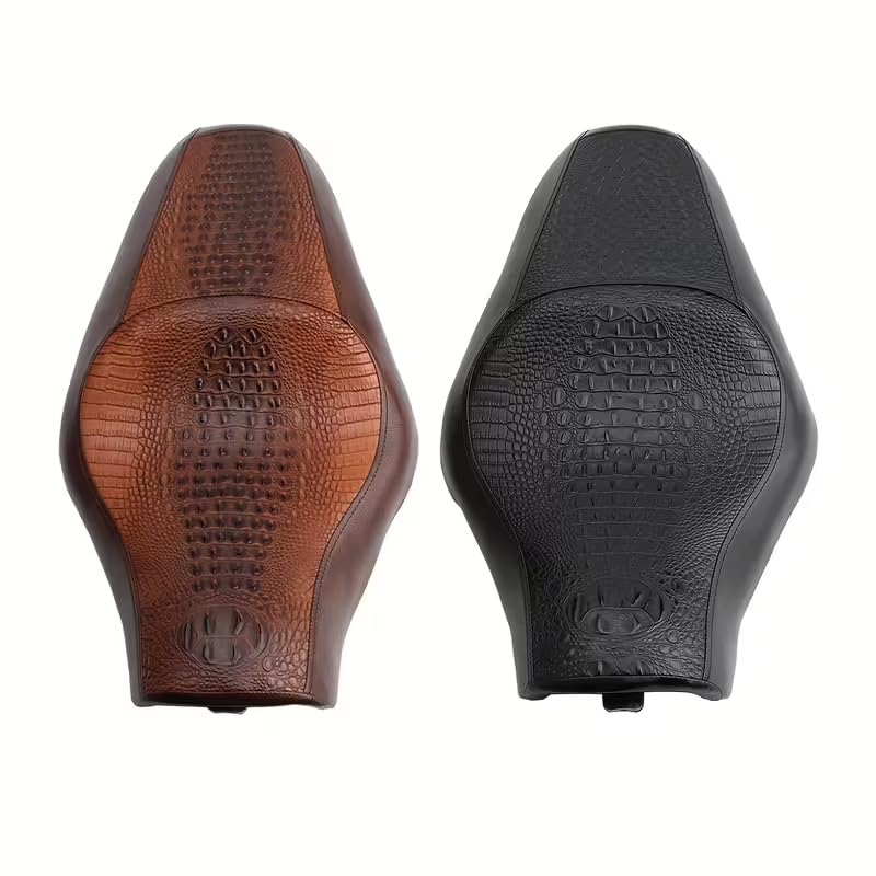 Asiento doble de cuero PU para Harley Sportster XL 883 1200 48 YG6-022Brown 2