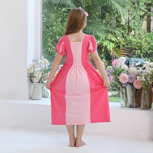 Disfraz Medieval Renacentista para Niñas 3-4T Rosa miniatura 3