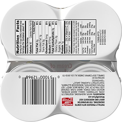 Image of Campbell's Condensed Soup, Cream of Mushroom, 10.7 Oz, Pack of 4