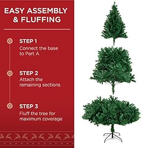 Bestchoiceproductsartificialchristmastree6ftpremiumunlithingeddesigndensebranchesrealisticholidaydecorweasyassemblybase Urban Country Home Decor Best choice products artificial christmas tree 6ft premium unlit hinged design dense branches realistic holiday decor weasy assembly base urban country home decor