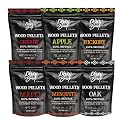 Don Bardo - 100% All Natural Wood Pellets, 6 Different Flavors, Intended for Ninja Woodfire Outdoor Grill, Grills, Pellet Grills, Wood Fire Oven & Smoker, 6, 2lb Resealable Bags (12 lb)