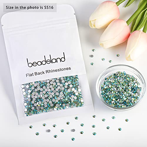 Image of Beadsland Flat Back Crystal Rhinestones,Peridot AB, SS16, 1440pcs