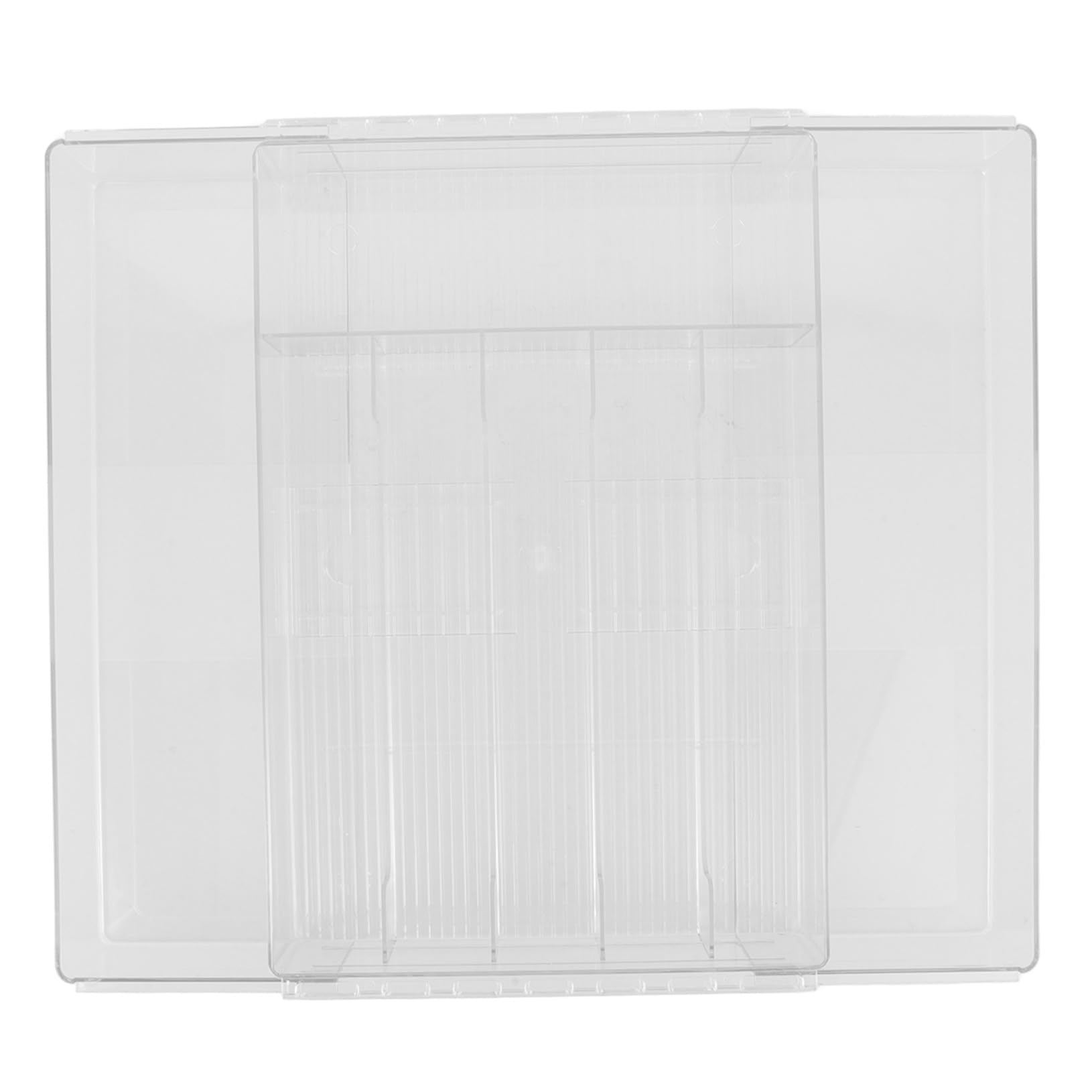 Yardwe Schubladenorganizer aus Acryl mit Mehreren Fächern Erweiterbarer Besteckkasten zur Küchenutensilien Aufbewahrung in Küchenschubladen