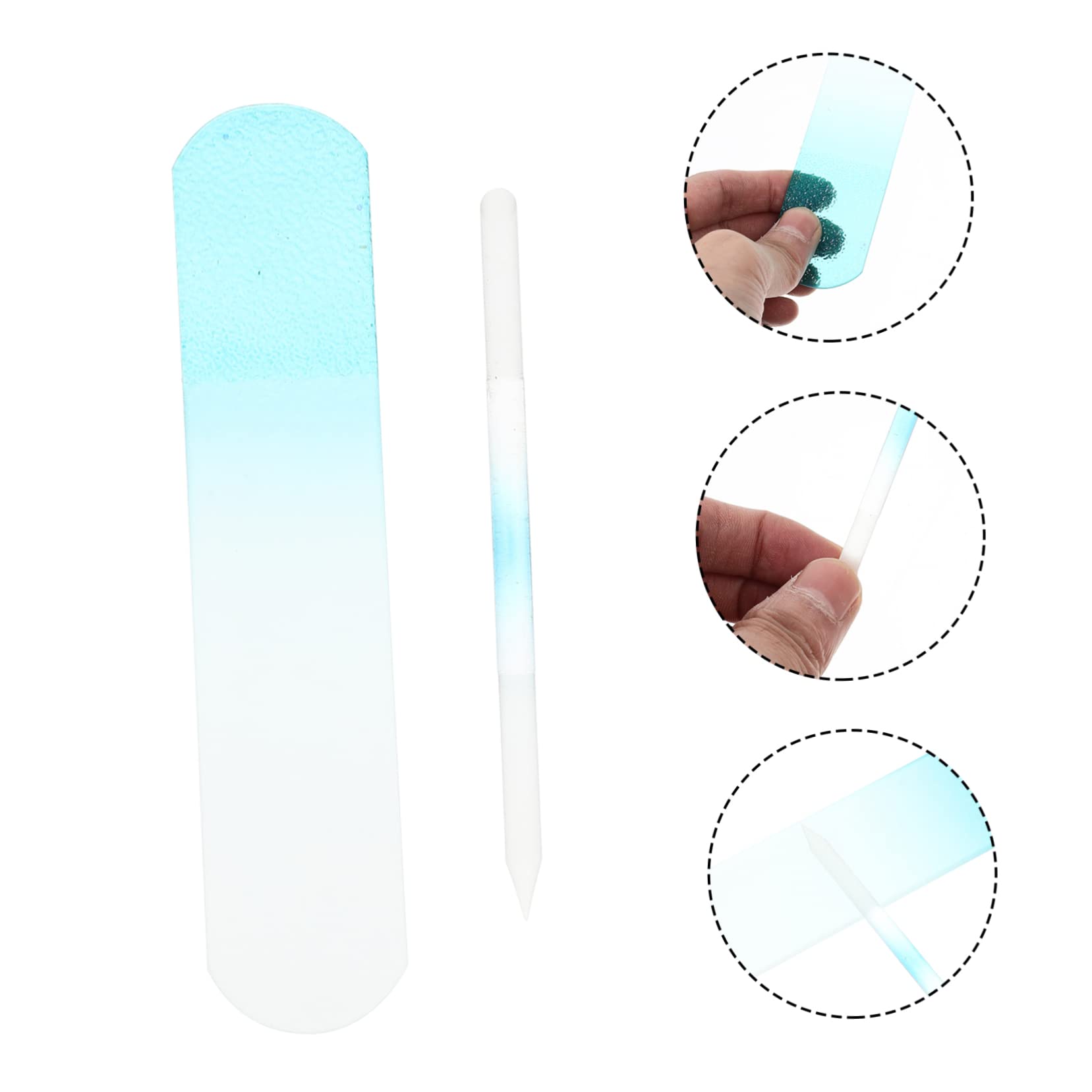FOMIYES 4 Set Di Lime Per Unghie in Per Unghie Acriliche Naturali Tamponi Per Lucidatura Delle Unghie Strumenti Per La Delle Unghie A Forma Di Cilindro Per Le Donne 2 Pezzi * 4