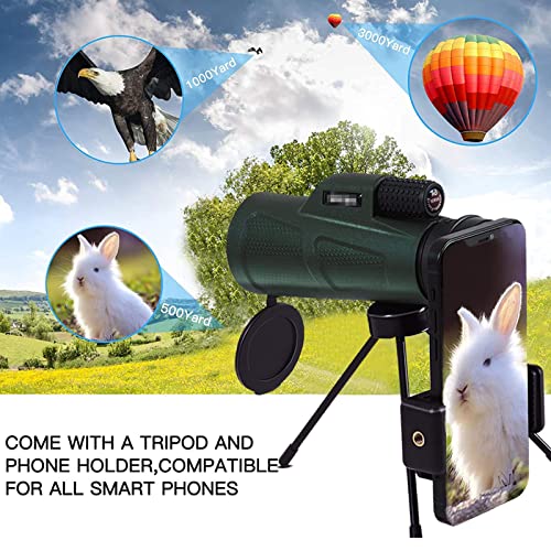 Telescopio monocular compacto retráctil con clip para teléfono miniatura 3