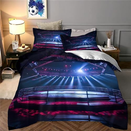 Parure de lit résistante microfibre lit super king effet 3D moderne