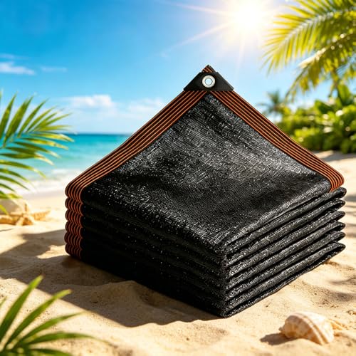 Malla sombra 130x310 cm permeable que resiste viento sin romperse en jardín 2