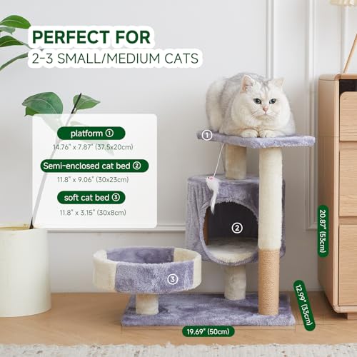 Torre para Gatos Multi-Nivel con Condo y Juguete miniatura 2