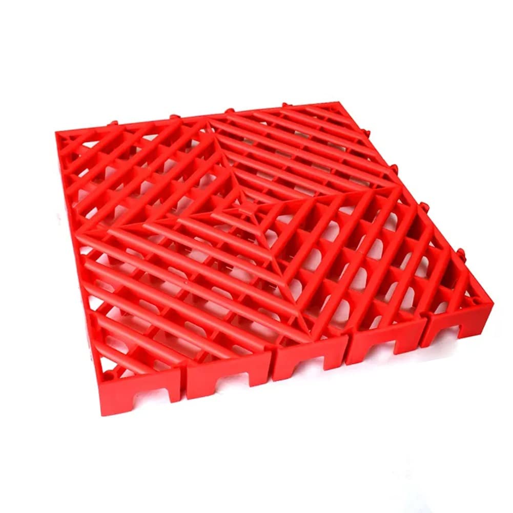 HHOZsafety Non Slip Waterproof Plastic Pallets Durable Storage Isolation Board for Auto Detailing Easy to Clean 6cm Height Enhanced Stability for Car Care and nization