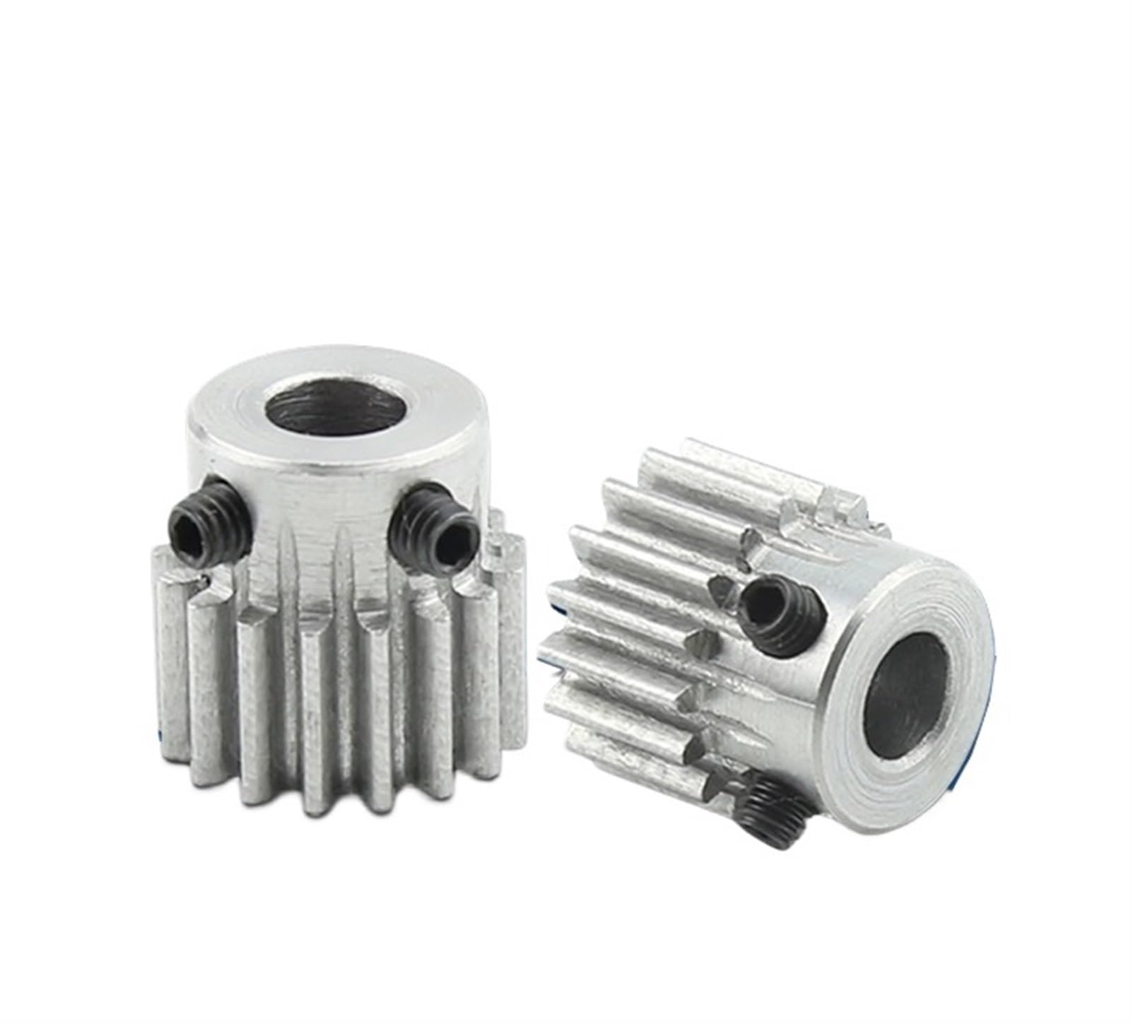 Bevel Gear Pinion Hardware Mechanical 4pcs 1 Mould 20 Teeth Stainless Metal Spur Gear 4MM Inner Hole Toothed Belt Step Straight Rack Driving Device(12.7mm)