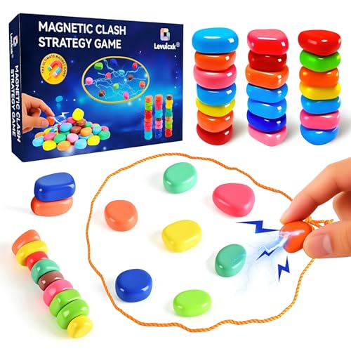 Juego de ajedrez magnético con piedras y cuerda miniatura 1