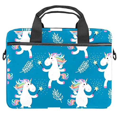Pochette ordinateur portable 13 pouces licorne bleue protégeant des chocs quotidiens