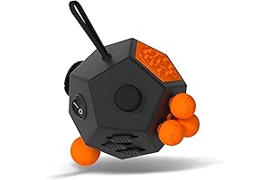 Fidget Dodecagon - Unique 12-Sided Fidget Toy for Autism, Children, and Adults (Black)