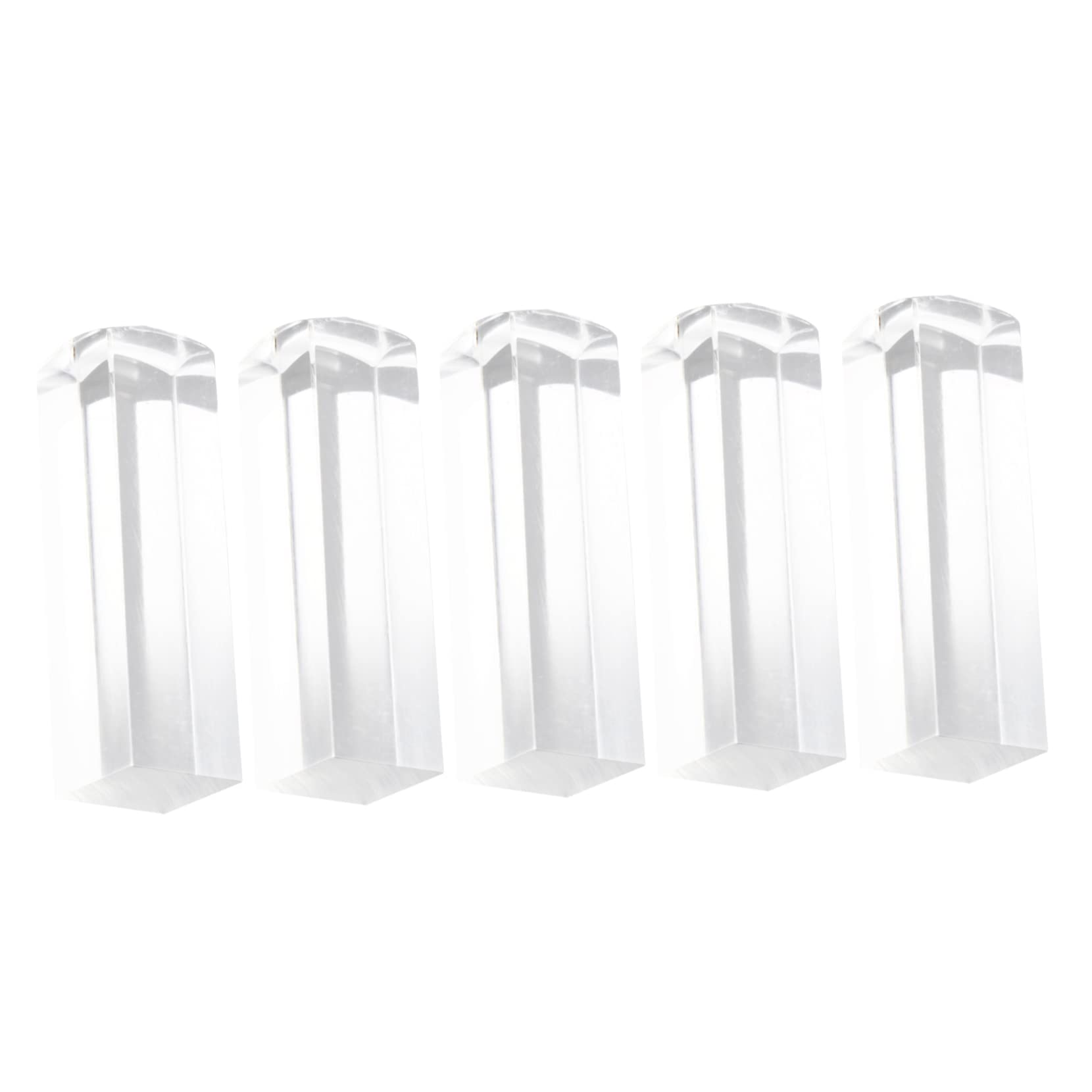 DOITOOL Nail Art Stamp Blank Square Seal Organic Material 5pcs Set for Greeting Cards DIY Projects