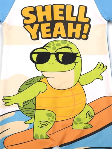 Image of KiddoPanti Boys & Girls Half Sleeve Mid Thigh Length Swim Suit