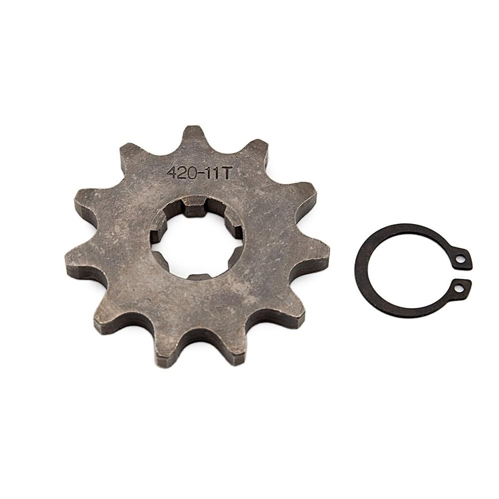 Teile Vorderes Motorritzel 17 mm passend for 70 cc 110 cc 125 cc Pit Dirt Bike Ersatzzubehör Wartung(11T)
