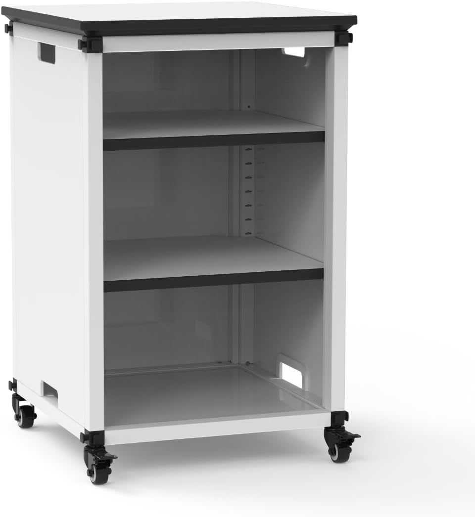 FSE 373-MBSCB01 Modular Classroom Bookshelf - Narrow Module with Casters and Tabletop