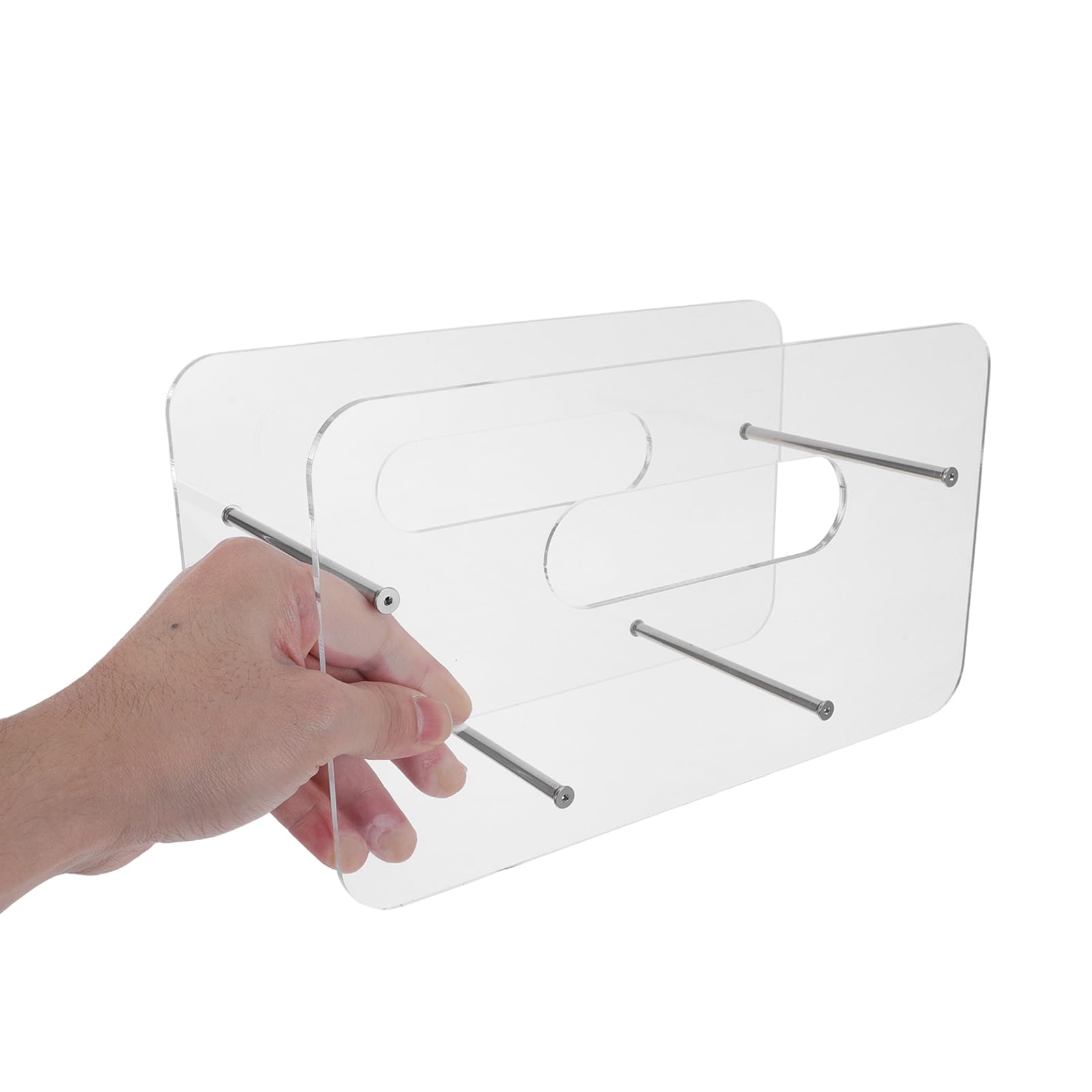 Veemoon Dispensador de Platos de Papel Acrílico para 7-12 Pulgadas
