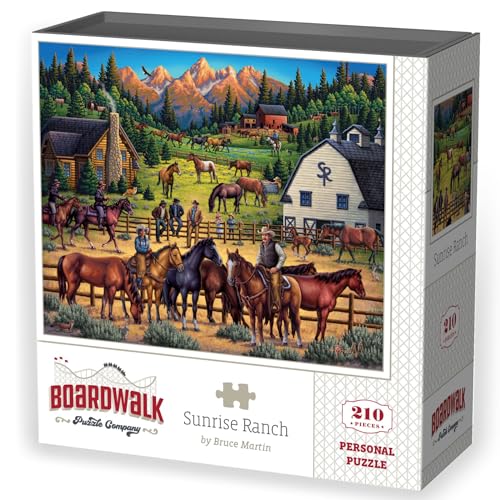D·O·W·D·L·E Sunrise Ranch Rompecabezas Personal, 210 Piezas | Arte Exclusivo de Bruce Martin, Piezas de Ajuste Preciso para Adultos miniatura 7