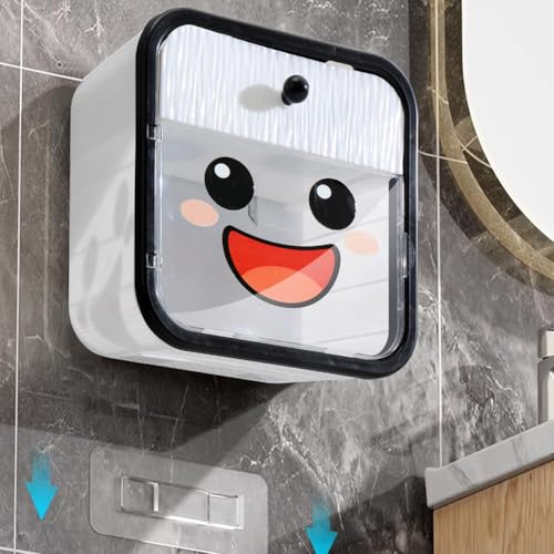 Caja dispensadora de papel higiénico impermeable para baños pequeños 6