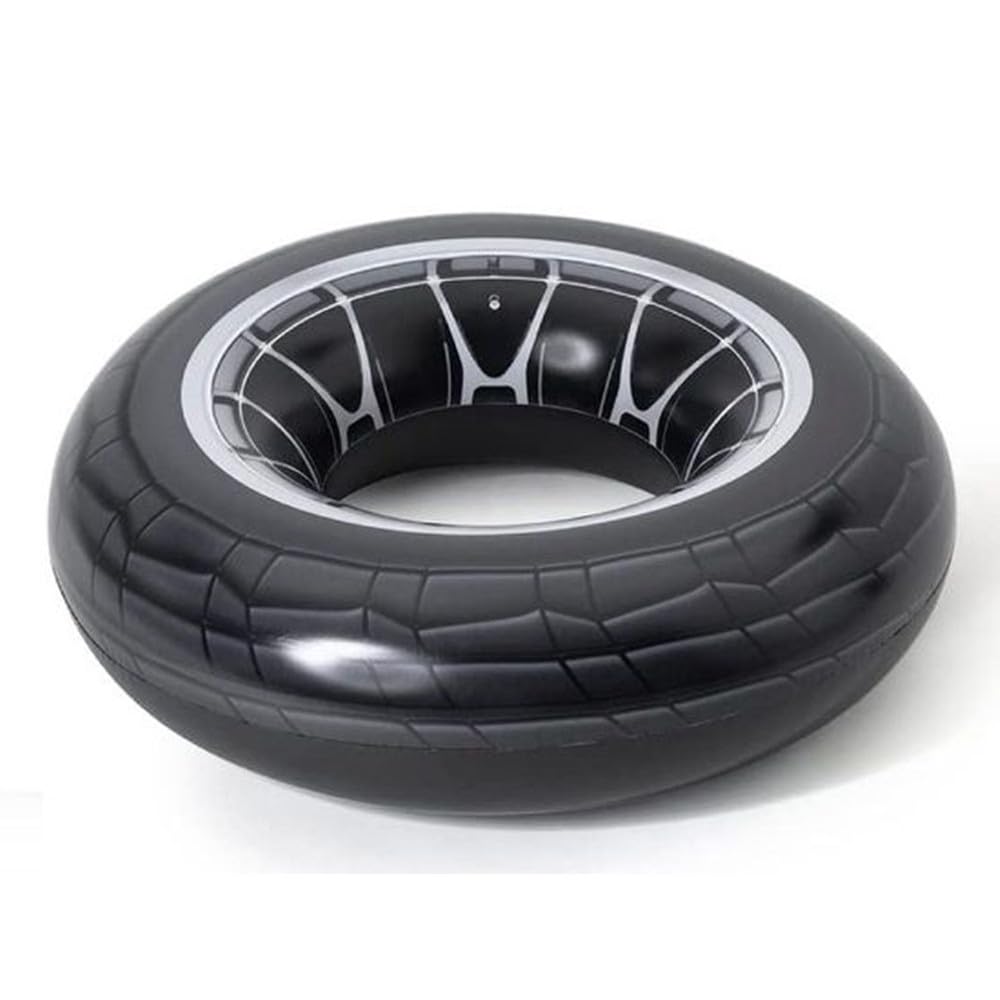 Trade Shop - Ciambella Gonfiabile con Maniglie Forma di Ruota Grande 119 Cm Gonfiabili -