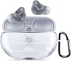 Compatible Beats Studio Buds Case Clear Case Rechargeable Shockproof Waterproof Dustproof Waterproof Carabiner Anti-lost Case for Beats Studio Buds Accessories Beats Studio Buds Clear