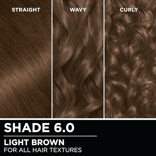 Garnier Olia Hair Color, Ammonia-Free Permanent Hair Dye, Oil-Powered Formula for 100% Gray Coverage and 3x Shinier Hair, Vegan & Cruelty Free, 6.0 Light Brown, 1 Count - image 7