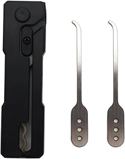 Türöffnungswerkzeug Anzug, Tragbar Lockpicking Set, Faltbar Lock Picking Tool Set, im Freien Schloss Knacken Set Geeignet für Anfänger und Professionelle Schlosser.